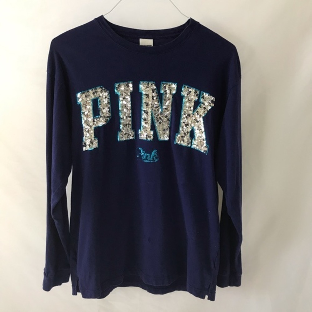 PINK‎ VS long sleeve campus shirt purple ( Medium)